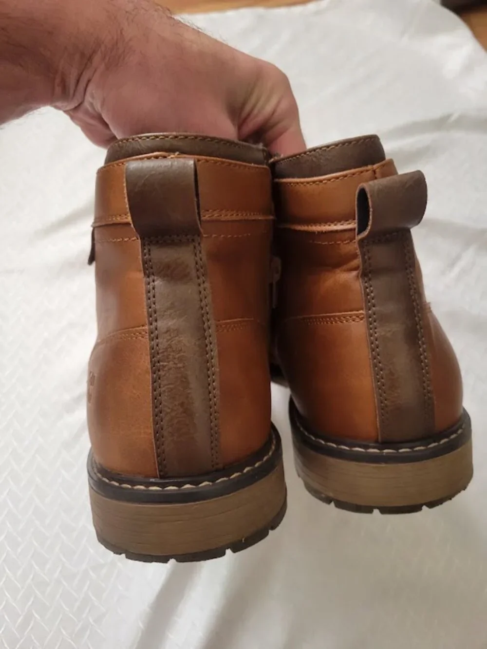 Apt. 9 Brown Leather Chukka Boots Men's 11 Lace Up Ankle Boots
